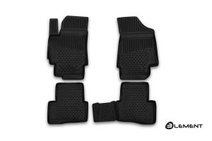 Коврик салона HYUNDAI Creta (16-) полиуретан черный (4 предм.) ELEMENT