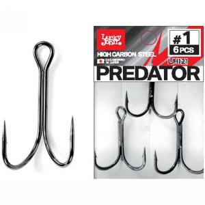 Крючки-двойники PREDATOR LJH121 №001/0 6шт LUCKY JOHN