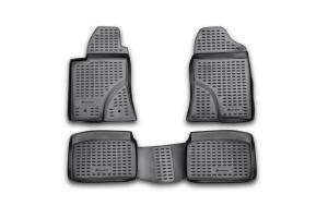 Коврик салона TOYOTA Avensis (03-09) полиуретан черный (4 предм.) ELEMENT
