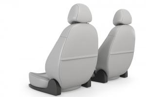Авточехлы HYUNDAI Solaris KIA Rio седан (17-) экокожа черные комплект CARFASHION 222118060606, 22218666