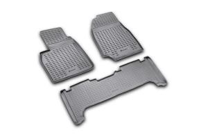 Коврик салона TOYOTA Land Cruiser 100 (98-07) полиуретан черный (3 предм.) ELEMENT