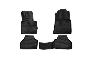 Коврик салона BMW X4 (14-17), (F26), Внед, (Европа) 3D полиуретан черный (4 предм.) ELEMENT