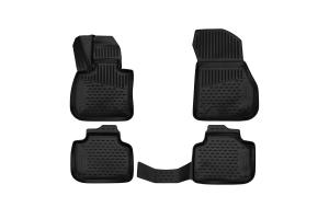 Коврик салона BMW X1 (15-),Second generation (F48), SUV,(Европа) 3D полиуретан черн. (4 шт.) ELEMENT