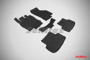 Коврик салона SEAT Leon III (13-), VOLKSWAGEN Golf  VII (12-) резина высокий борт (5 предм.) SEINTEX