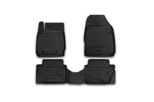 Коврик салона FORD Fiesta (08-11) полиуретан черный (4 предм.) ELEMENT