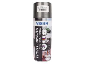 Грунт-эмаль для пластика графит аэрозоль 520мл VIXEN VX-50101