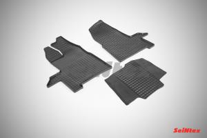 Коврик салона FORD Transit (14-) резина, сетка (3 предм.) SEINTEX
