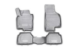 Коврик салона VW Tiguan (07-16) 3D полиуретан черный (4 предм.) ELEMENT