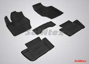 Коврик салона CITROEN C4 Sedan (08-), PEUGEOT 308 (08-), PEUGEOT 408 (12-) резина высокий борт (5 предм.) SEINTEX