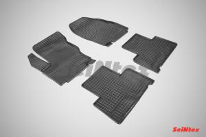 Коврик салона FORD Galaxy (06-15), FORD S-Max (06-15) резина, сетка (4 предм.) SEINTEX