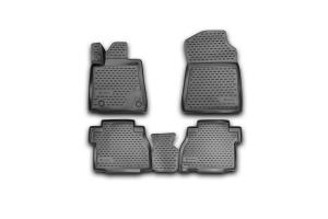 Коврик салона TOYOTA Tundra Double Cab/Crew MAX (07-13)(USA) 3D полиуретан черный (4 предм.) ELEMENT