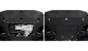 Защита картера и КПП HYUNDAI Solaris (17-) (1.4/1.6) (с крепежом) АВТОБРОНЯ 111.02370.1