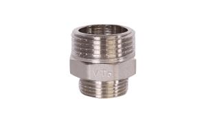 Ниппель-переходник с 1 на 3/4 никель VALTEC