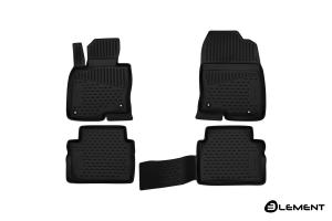 Коврик салона MAZDA CX-5 (17-) полиуретан черный (4 предм.) ELEMENT