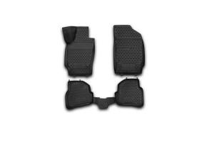Коврик салона VW Polo V (09-), хб. 3D полиуретан черный (4 предм.) ELEMENT