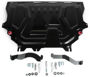 Защита картера и КПП FORD Kuga (16-) (Ecoboost) (с крепежом) АВТОБРОНЯ 111.01873.1