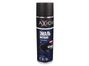 Эмаль черная 1К матовая акриловая AXIOM