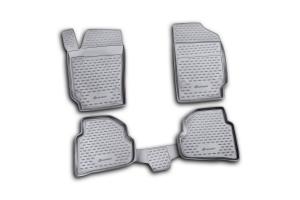 Коврик салона VW Polo (10-) полиуретан черный (4 предм.) ELEMENT