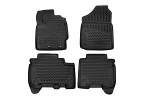 Коврик салона TOYOTA Ractis (10-16) П.Р. хетчбек, 3D полиуретан черный (4 предм.) ELEMENT