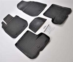 Коврик салона Renault Sandero BSO_2007- полиуретан (5 предм.) COMFORT