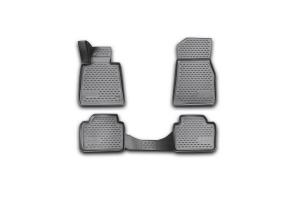 Коврик салона BMW 3 F30 (12-) 3D полиуретан черный (4 предм.) ELEMENT
